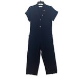 Petal and Pup NWOT Black Archie Tie Waist Linen Jumpsuit 2 XS (NO BELT) Photo 2