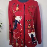 Quacker Factory  I Believe in Angels Embroidered Cardigan Sweater Photo 0