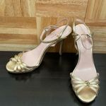 Kate Spade  NY “Florence” Gold Strappy Evening Dress Sandals High Heels Size 7.5 Photo 2
