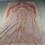 None Paisley Pashmina Style Shawl Wrap Scarf 80” x 28” Rhinestone Embellished Boho Photo 1