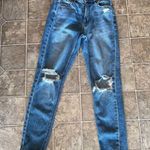 American Eagle Distressed Denim Mom Jean 0 Regular Comfort Stretch Waistband Photo 4