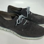 Cole Haan zerogrand dark gray suede wingtip shoes women’s size 9 business casual Photo 0