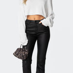 Edikted Faux  Luna Leather Flare Photo 0