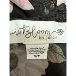 In Bloom by Jonquil Black Floral Lace Sheer Sleeveless Cami Sleepwear Chemise S Photo 4