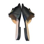 RUSSELL‎ & BROMLEY women’s trickle black flat ring trim slide leather 40/9.5 Photo 5