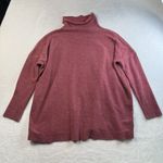 Free People S Small Sweater Ottoman Slouchy Tunic Mock Neck Fuzzy Dolman Sleeve Photo 0