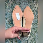 Vintage NOS Corsina embroidered fabric bone evening pumps, size 9.5M Photo 10