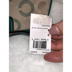 Coach NWT Women's Khaki/Aegean Dot Op Art Wristlet Handbag Photo 2