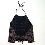 Ditsy Floral Halter Crop Top Size L Photo 3