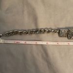 BCBGMAXAZRIA 3D Pyramid Silver Necklace Photo 12