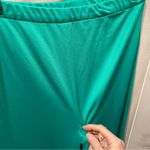 Vintage 70s Henry Singer flowy green polyester slinky pantsuit 2 piece set USA Photo 15