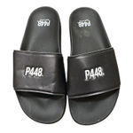 P448  Super Water Resistant Slide Sandal Women's Size 38 US‎ 7.5 Black Italy Photo 0