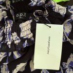 O.P.T One Pretty Time On The Run Long Sleeve Chiffon Midi Dress M Black Size M Photo 7