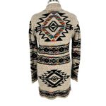 Anthropologie Northern Angel  Aztec Southwest Cardigan Sweater Beige Size Small Photo 6