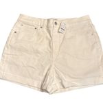 J Crew Factory women’s Classic white denim short Size 28 NWT Photo 2