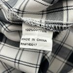 Princess Polly Women's Check Pants Black White High Rise 100% Cotton Size 6 Photo 9