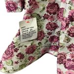 Asos Luxe Keyhole Cut Out Floral jacquard High Neck Long Sleeve Mini Dress Sz 6 Pink Photo 11