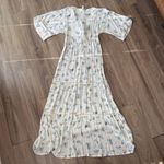 ASOS  Floral Maxi Dress with Blue and White Pattern Size 4 NWT Photo 8
