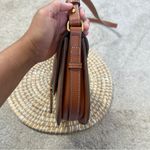 Mango Raffia-Effect Contrast Canvas Crossbody Bag Shoulder Bag Faux Leather Photo 6