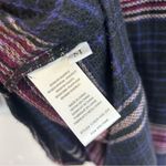 Cloth & Stone  Jewel Tone Long Sleeve Plaid Shift Shirt Dress Size Medium Photo 9