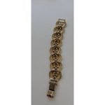 Vintage Signed ART Arthur White Rhinestone Gold Tone Bracelet 80’s Sz 7” Photo 12