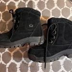Sorel Waterfall Low Black Lace Up Boots with Rugged Design activewear suede Photo 11