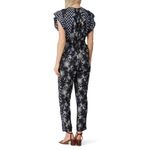 Rebecca Taylor  Paisley Printed Jumpsuit in Black 12 Womens Floral Dressy Outfit Photo 14