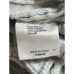 Brandy Melville  Gray Ribbed Knit Long Sleeve Button Up Cardigan Sweater Size S/M Photo 3