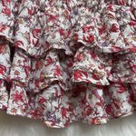 Chelsea and Violet  tiered ivory floral mini skirt Photo 3