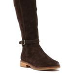 Clarks New Clarkdale Clad Suede Riding Boot Dark B Photo 2