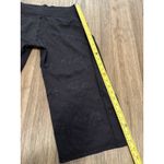 Lululemon Floral Logo‎ Wide Leg Crop Yoga Pants Black Size 12 Photo 2
