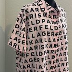 Karl Lagerfeld  Black and Pink Logo women’s  Shirt Photo 1