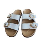 Rothy's Rothy’s Buckle Slides sea salt 5.5 like new Photo 2