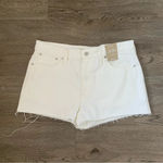 Madewell  Relaxed Denim Shorts‎ - Size 31 - Tile White - NWT Photo 4