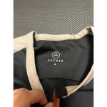 AETHER Women's 1/2 Zip Sleeve Pocket Sweater in Black Medium Athletic‎ Photo 4