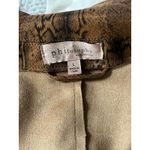 Philosophy  Jacket Womans Large Snakeskin Moto  Brown Gold Hardware‎ Faux Leather Photo 1