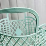 Sun Jellies Rubber Seafoam Green Original Jelly Basket Bag 12"H x 13"W Photo 7