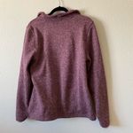 Orvis  Maroon Quarter-Zip Pullover Sweaterknit Size Large Fleece Photo 4