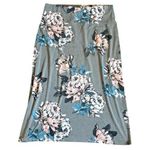 J. Jill Green and Pink & White Midi Pencil Skirt Casual Resort Wear Size M Photo 0