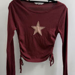 Grayson Threads  Burgundy Star top, medium Photo 0