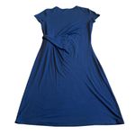 J. McLaughlin  Elora Side Tie Sheath Dress Stretch Navy Jersey Size Large Women's Photo 3