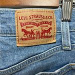 Levi's  Wedgie‎ Skinny 24 Denim Medium Wash High Waisted Jeans Raw Hem Button Fly Photo 6