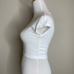 ZARA  White Cropped Top T Shirt Sz Medium Photo 2