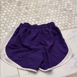 Nike Women's Athletic Shorts in Purple and White Photo 1