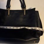 Kurt Geiger LONDON EMMA TOTE BLACK TEXTURED LEATHER HANDBAG GOLD TONED HARDWARE Photo 12