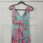 Lilly Pulitzer  Sloane Maxi dress in Minty Fresh On the Rocks S small Photo 3