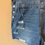 Altar'd State Altar’d State Distressed Denim Shortalls Shorts Womens XL Western Festival Y2K Photo 1