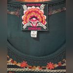 Johnny Was Los Angeles Floral Embroidered Cotton Long Sleeve Shirt Top Small Photo 4