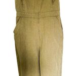 Newbury Kustom Washed Green Zipper Sleeveless Straight Leg Jumpsuit Size Medium Photo 4