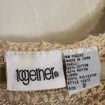 Elegant Beige Crochet Midi Dress with Slip Photo 1